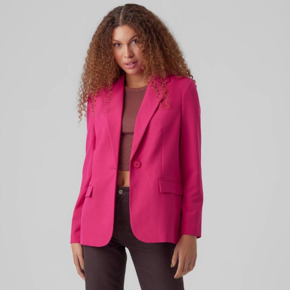 NWT Vero Moda Single Breasted Boxy Blazer, Love Potion